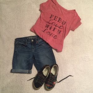 American Eagle stretch shorts size 2